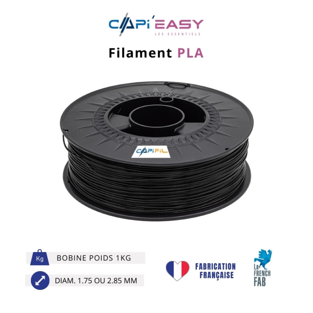 Filament PLA NOIR 1Kg 1.75mm CAPIFIL – Naxe
